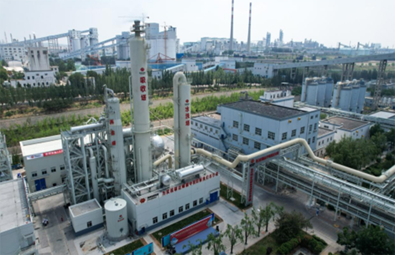 國(guó)內(nèi)某電廠煙氣二氧化碳捕集示范裝置.jpg